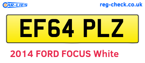 EF64PLZ are the vehicle registration plates.