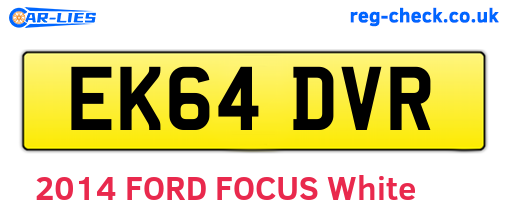 EK64DVR are the vehicle registration plates.
