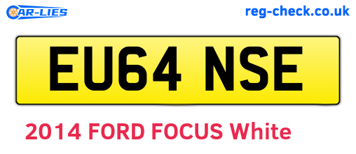 EU64NSE are the vehicle registration plates.