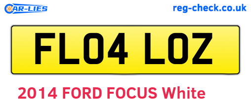 FL04LOZ are the vehicle registration plates.