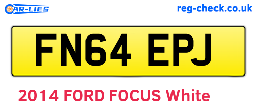 FN64EPJ are the vehicle registration plates.