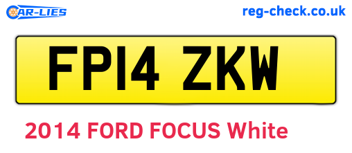 FP14ZKW are the vehicle registration plates.