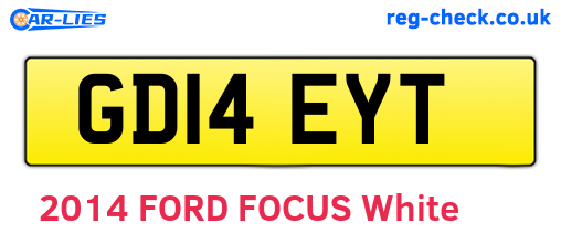 GD14EYT are the vehicle registration plates.
