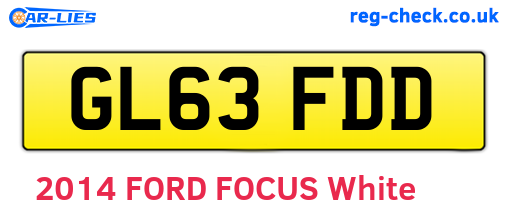 GL63FDD are the vehicle registration plates.