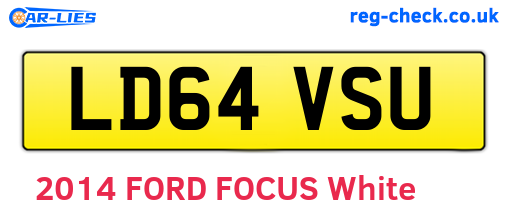 LD64VSU are the vehicle registration plates.