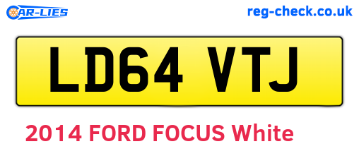 LD64VTJ are the vehicle registration plates.
