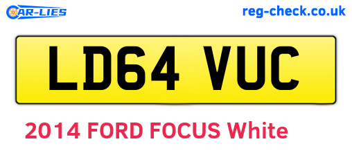 LD64VUC are the vehicle registration plates.