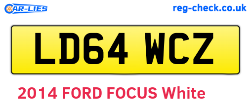 LD64WCZ are the vehicle registration plates.