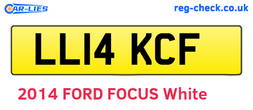 LL14KCF are the vehicle registration plates.