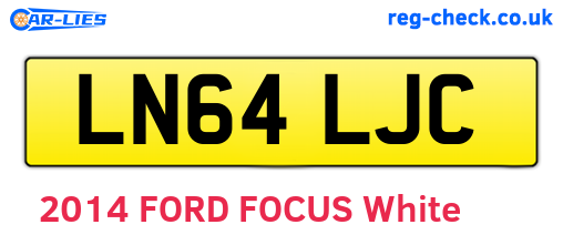 LN64LJC are the vehicle registration plates.