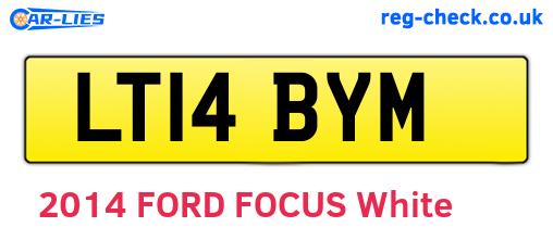 LT14BYM are the vehicle registration plates.