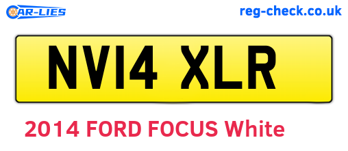 NV14XLR are the vehicle registration plates.