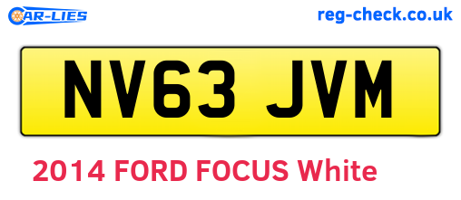 NV63JVM are the vehicle registration plates.