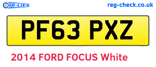 PF63PXZ are the vehicle registration plates.