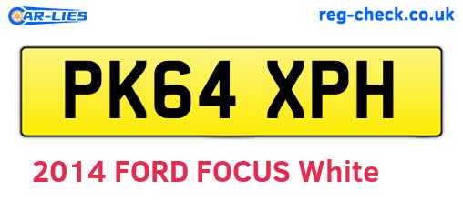 PK64XPH are the vehicle registration plates.