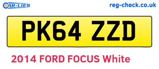 PK64ZZD are the vehicle registration plates.