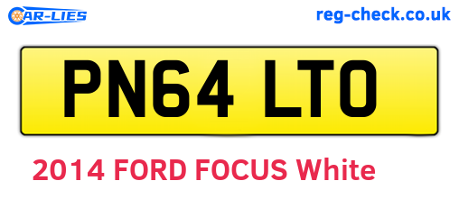 PN64LTO are the vehicle registration plates.