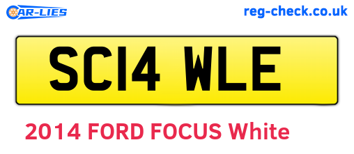SC14WLE are the vehicle registration plates.