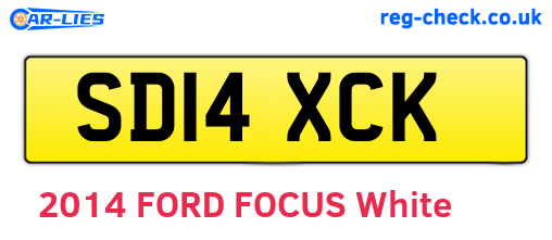 SD14XCK are the vehicle registration plates.