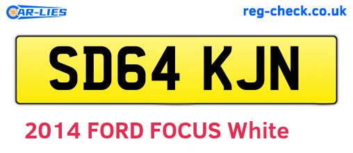 SD64KJN are the vehicle registration plates.