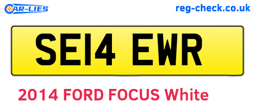 SE14EWR are the vehicle registration plates.