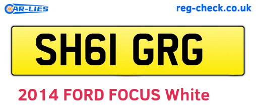 SH61GRG are the vehicle registration plates.