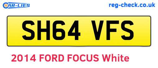 SH64VFS are the vehicle registration plates.