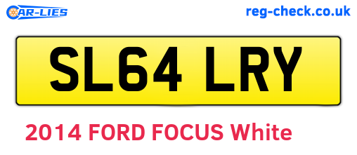 SL64LRY are the vehicle registration plates.