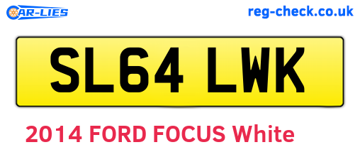 SL64LWK are the vehicle registration plates.