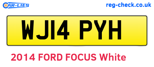 WJ14PYH are the vehicle registration plates.
