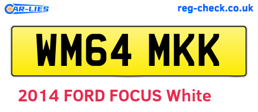 WM64MKK are the vehicle registration plates.
