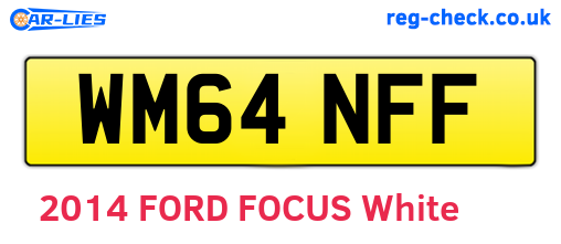WM64NFF are the vehicle registration plates.