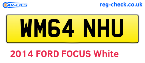 WM64NHU are the vehicle registration plates.