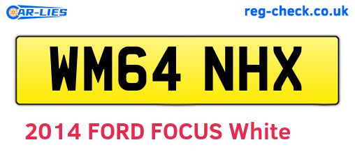 WM64NHX are the vehicle registration plates.