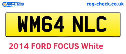 WM64NLC are the vehicle registration plates.