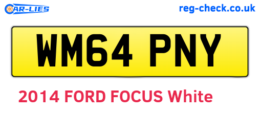 WM64PNY are the vehicle registration plates.