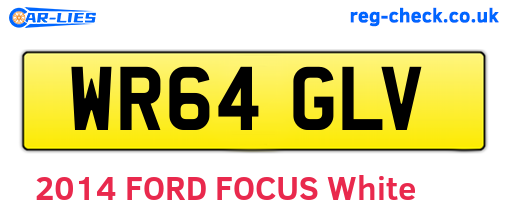 WR64GLV are the vehicle registration plates.