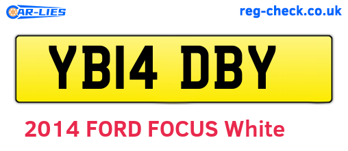 YB14DBY are the vehicle registration plates.