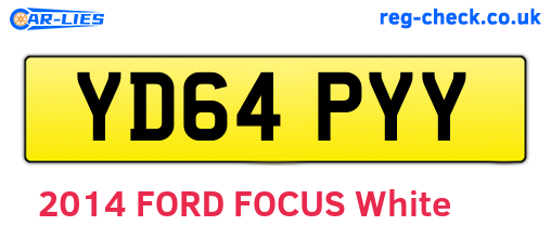 YD64PYY are the vehicle registration plates.