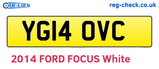YG14OVC are the vehicle registration plates.