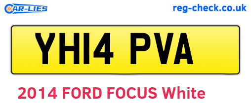 YH14PVA are the vehicle registration plates.
