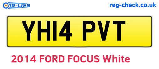 YH14PVT are the vehicle registration plates.