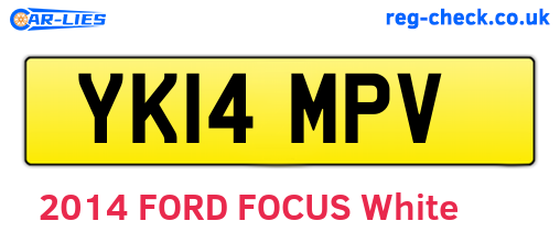 YK14MPV are the vehicle registration plates.