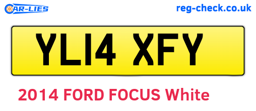 YL14XFY are the vehicle registration plates.