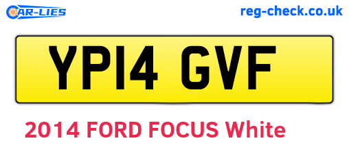 YP14GVF are the vehicle registration plates.