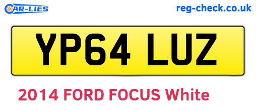 YP64LUZ are the vehicle registration plates.