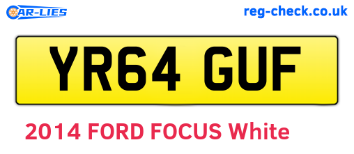YR64GUF are the vehicle registration plates.
