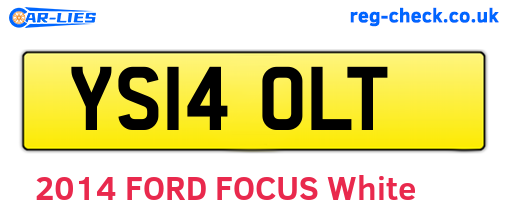 YS14OLT are the vehicle registration plates.