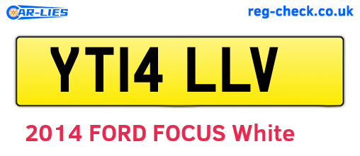YT14LLV are the vehicle registration plates.