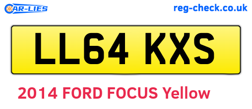 LL64KXS are the vehicle registration plates.